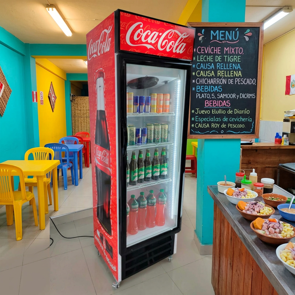 Visicooler instalado en Cevichería